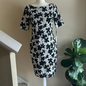 Calvin klein black and white dress